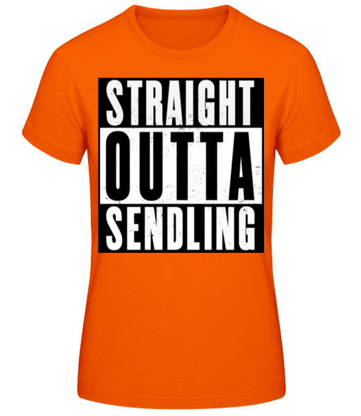 Vorschau: StraightOutta Sendling - Frauen T-Shirt B&C - Orange - Vorne
