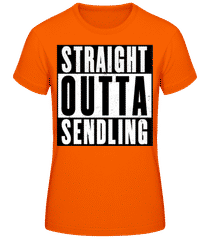 StraightOutta Sendling · Frauen T-Shirt B&C