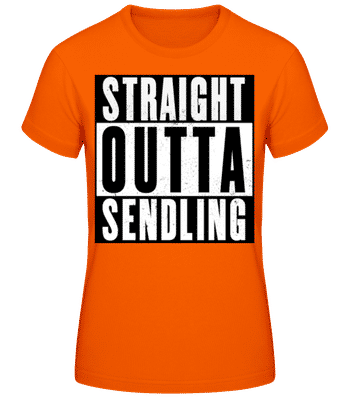 StraightOutta Sendling - Frauen T-Shirt B&C - Orange - Vorne