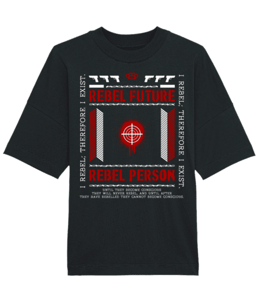 Aperçu: Rebel Future - T-shirt Bio unisexe Stanley Stella extra large - Noir - Devant
