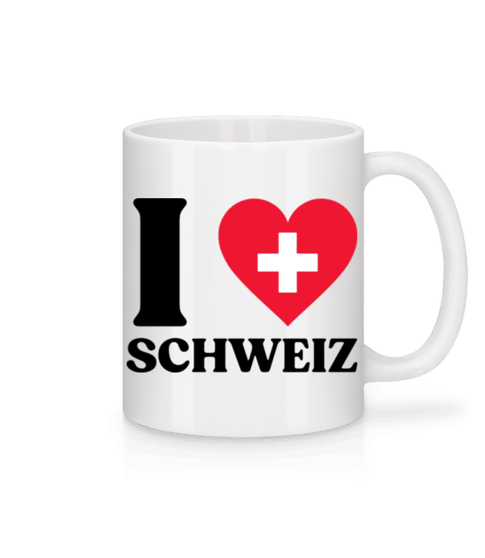 Vorschau: I Love Schweiz - Tasse - Weiß - Vorne