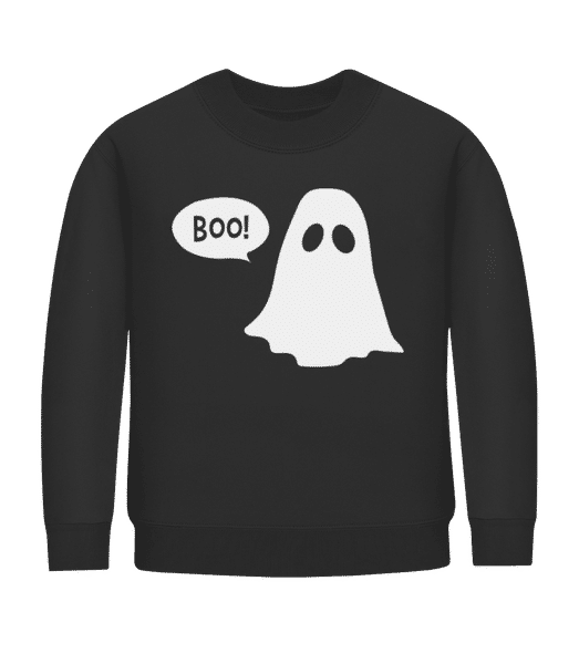 Aperçu: Boo - Sweatshirt Enfant - Noir - Devant