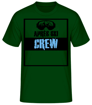 Après Ski Crew - Männer Basic T-Shirt - Flaschengrün - Vorne