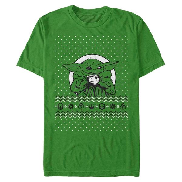 Aperçu: Star Wars - The Mandalorian - The Child Holiday Child v2 - Homme T-shirt - Vert irlandais - Devant