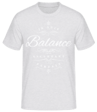 Je Suis Balance Ascendant Parfait - T-shirt standard Homme - Gris chiné - Devant