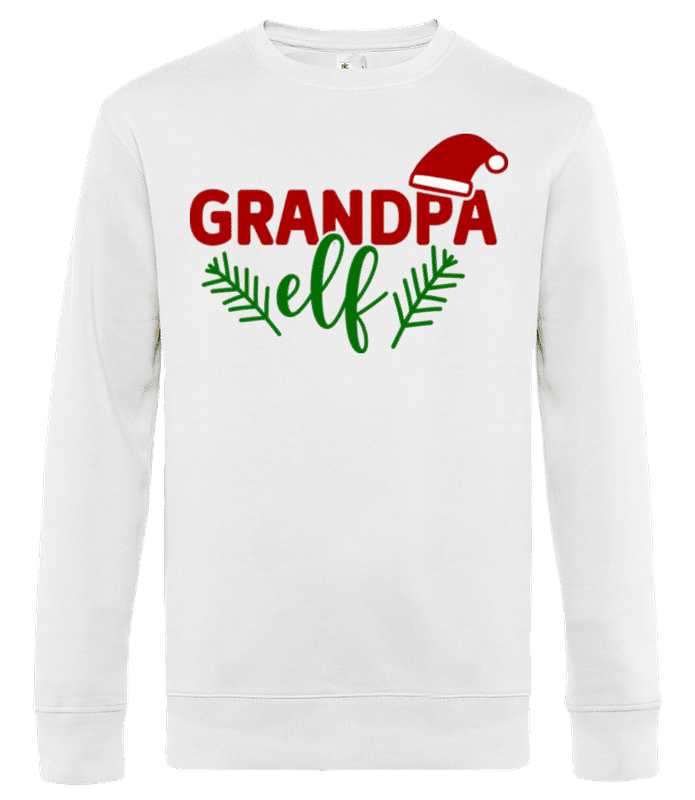 Preview: Grandpa Elf Cap - Men's standard sweatshirt - White - Front