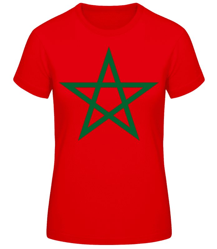 Preview: Morocco Pentagram - Women's B&C T-Shirt - Red - Front