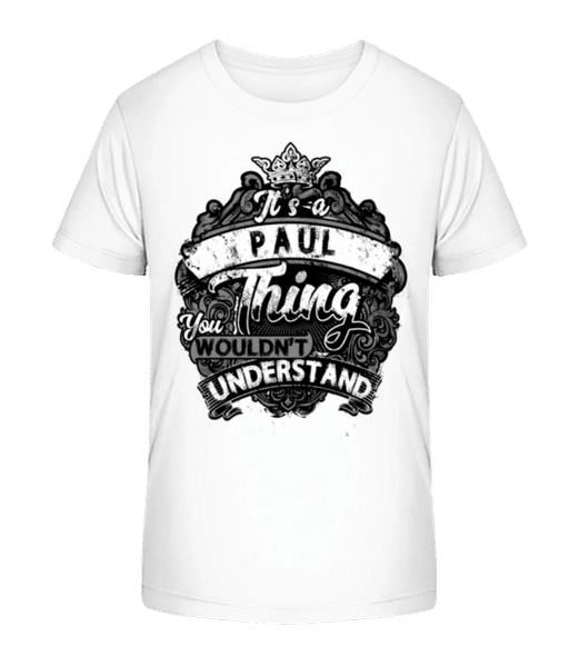 It's A Paul Thing - T-shirt bio Enfant Stanley Stella 2.0 - Blanc - Devant