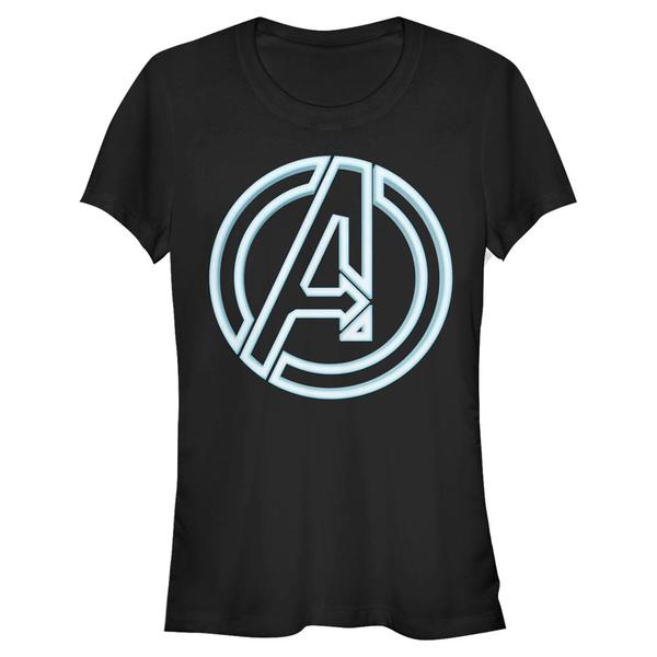 Aperçu: Marvel - Logo Avengers Glow Icon - Femme T-shirt - Noir - Devant