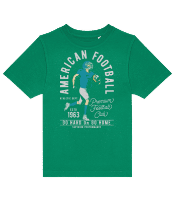 American Football Runner - Camiseta niño B&C - Verde irlandés - delante