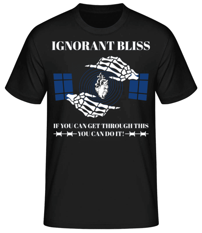 Preview: Ignorant Bliss - Men's Basic T-Shirt - Black - Front