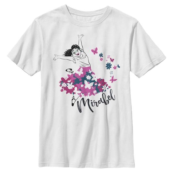 Aperçu: Pixar - Encanto - Maribel Mirabel Butterfly - Enfant T-shirt - Blanc - Devant