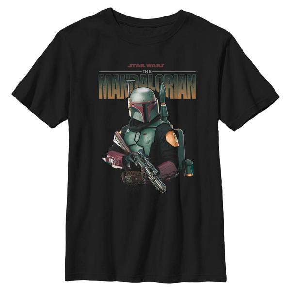 Aperçu: Star Wars - The Mandalorian - Boba Fett MandoMon Epi6 Shoot Out - Enfant T-shirt - Noir - Devant