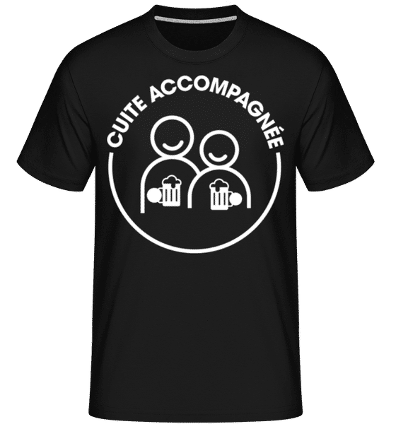 Aperçu: Cuite Accompagnée -  T-Shirt Shirtinator homme - Noir - Devant