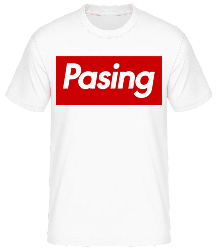 Vorschau: Pasing - Männer Basic T-Shirt - Weiß - Vorne