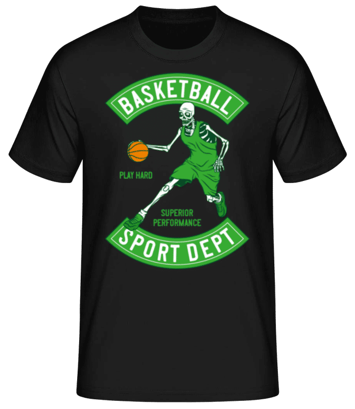 Preview: Basketball Sport Dept - Men's Basic T-Shirt - Black - Front