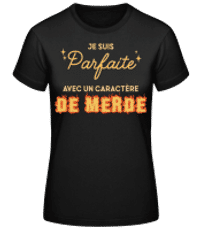 Je Suis Parfaite - T-shirt standard Femme - Noir - Devant
