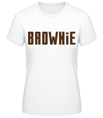 Brownie - Camiseta básica de mujer - Blanco - delante