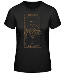 Art Deco Zodiac Sign Aries · Frauen Basic T-Shirt