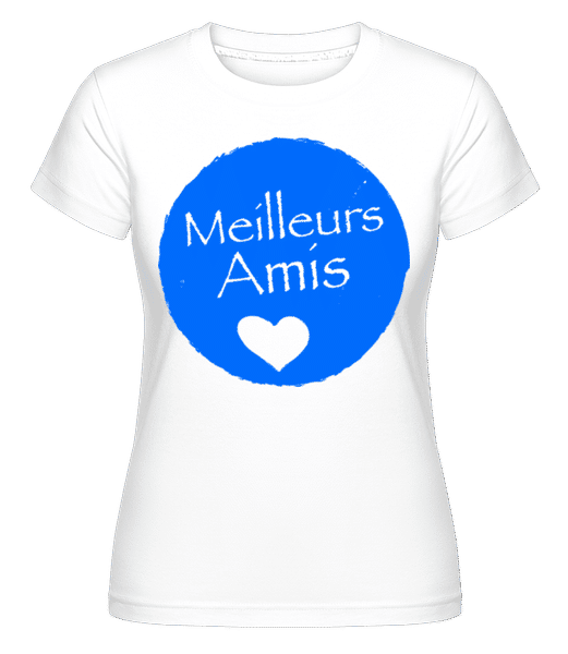 Aperçu: Meilleurs Amis -  T-shirt Shirtinator femme - Blanc - Devant