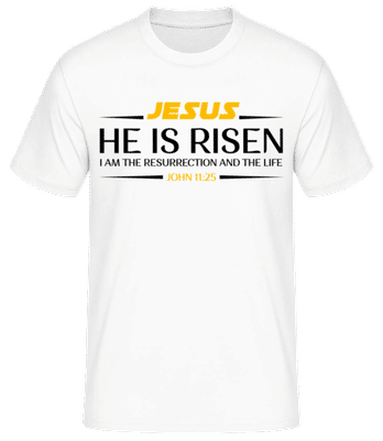 Jesus Is Risen - T-shirt standard Homme - Blanc - Devant