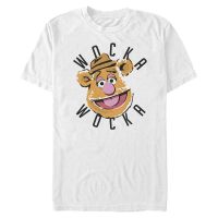 Disney Classics - Muppets - Fozzie Wocka Wocka - Pánske Tričko - Biela - Predné
