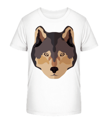 Loup Comic Ombre - T-shirt bio Enfant Stanley Stella 2.0 - Blanc - Devant