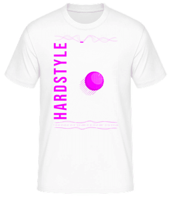 Hardstyle Dance Music - Pánské basic tričko - Bílá - Napřed