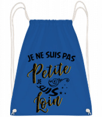 Je Ne Suis Pas Petite - Sac à dos Drawstring - Bleu royal - Vorn