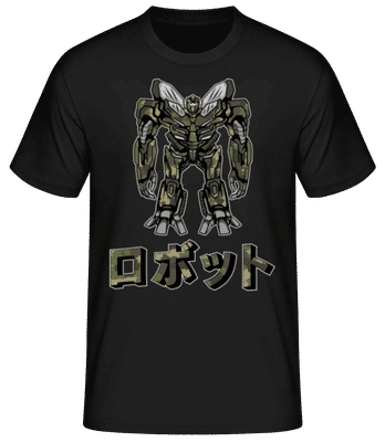 Robotto - Camiseta básica para hombre - Negro - delante