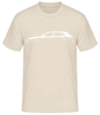 'Audi A3 Sportback (8Y)' Silhouette - Männer Basic T-Shirt - Creme - Vorne