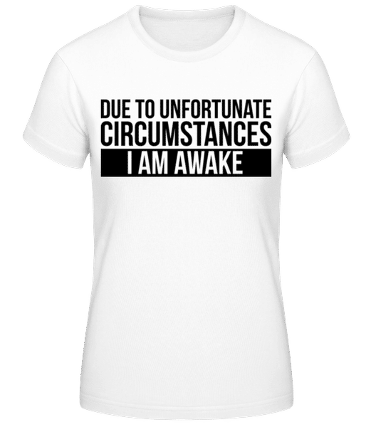 Aperçu: I Am Awake - T-shirt femme B&C - Blanc - Devant