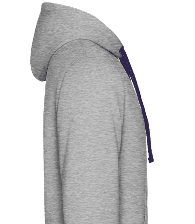 Unisex Two-Toned Hoodie - Heather grey / Navy - Right
