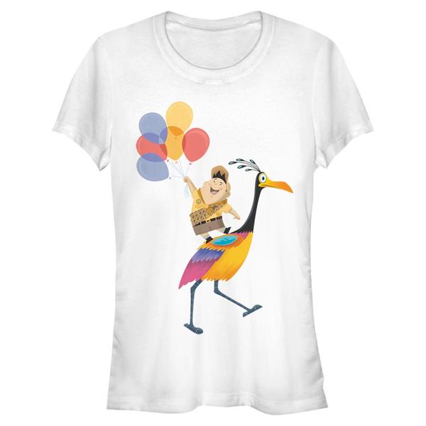 Aperçu: Pixar - Là-haut - Russell & Kevin Kevin's Feathers - Femme T-shirt - Blanc - Devant