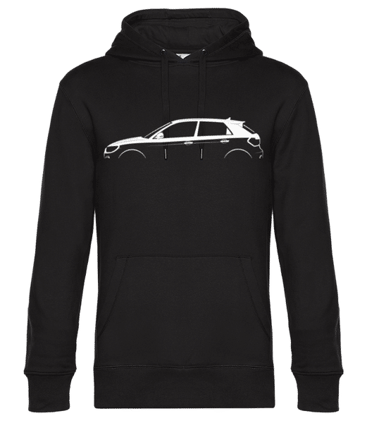 Aperçu: 'Audi A1 Sportback (GB)' Silhouette - Sweat à capuche premium Unisexe - Noir - Devant