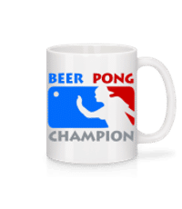 Beer Pong Champion - Tasse - Weiß - Vorne