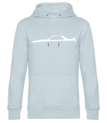 'Nissan Skyline GT-R (R32)' Silhouette - Sweat à capuche standard homme - Bleu clair - Devant