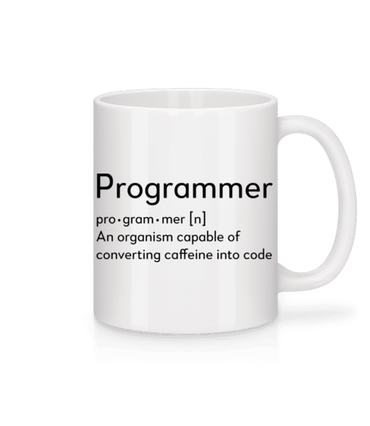 Aperçu: Programmer Definition - Mug en céramique blanc - Blanc - Devant