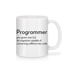 Programmer Definition · Mug en céramique blanc