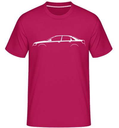 'Audi A4 (B6)' Silhouette - Shirtinator Men's T-Shirt - Magenta - Front