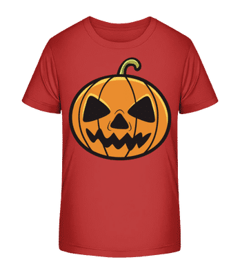 Citrouille D'Halloween - T-shirt bio Enfant Stanley Stella 2.0 - Rouge - Devant