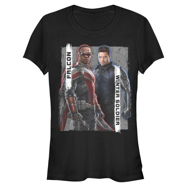 Aperçu: Marvel - Falcon et le soldat de l'hiver - Photo de groupe New Team - Femme T-shirt - Noir - Devant
