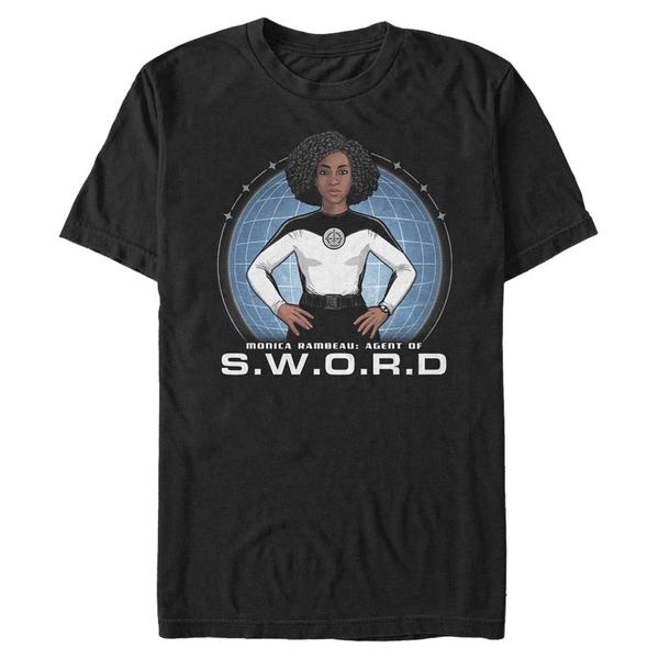 Aperçu: Marvel - WandaVision - Monica Rambeau Sword Hero - Homme T-shirt - Noir - Devant