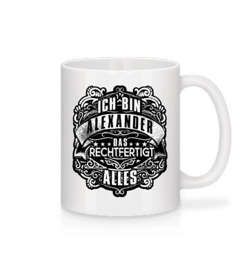 Ich Bin Alexander - Tasse - Weiß - Vorne