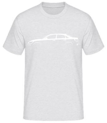 'Audi A3 Sedan (8Y)' Silhouette - T-shirt standard Homme - Gris chiné - Devant