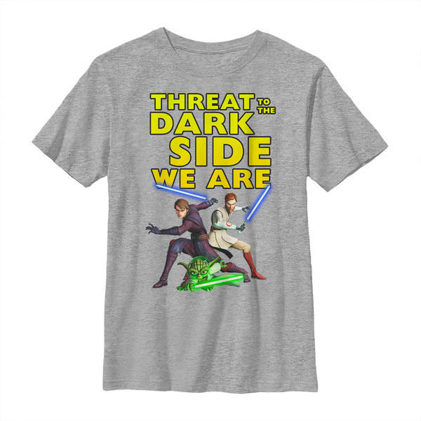Star Wars - The Clone Wars - Skupina Threat We Are - Enfant T-shirt - Gris chiné - Devant