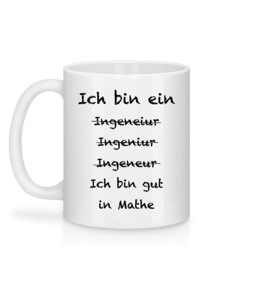 Vorschau: Ich Bin Ein Ingenieur - Tasse - Weiß - Hinten