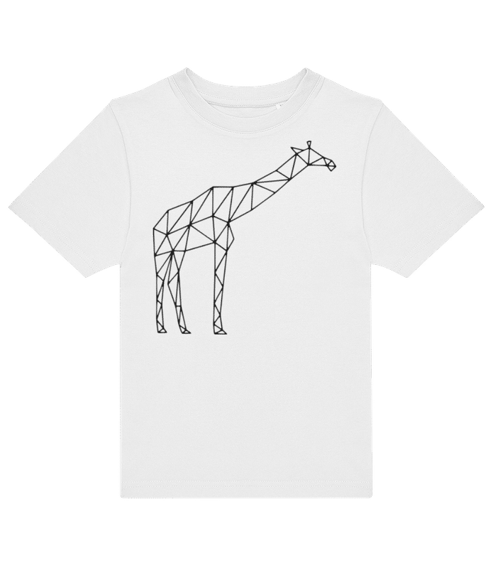 Aperçu: Polygon Girafe - T-shirt homme B&C - Blanc - Devant