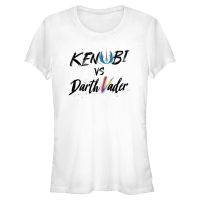 Star Wars - Obi-Wan Kenobi - Obi-Wan Kenobi & Darth Vader Kenobi Vader Lettering - Mujeres Camiseta - Blanco - delante