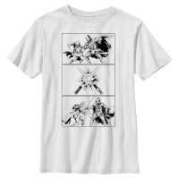 Star Wars - Obi-Wan Kenobi - Obi-Wan Kenobi & Darth Vader Three Stack - Kinder T-Shirt - Weiß - Vorne
